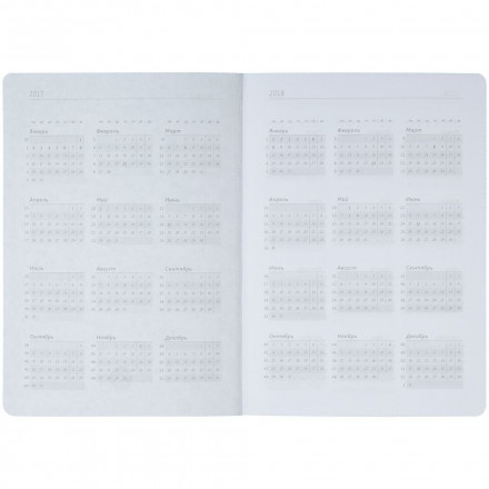 Ежедневник Tone, недатированный, в шубере, черный с фиолетовым