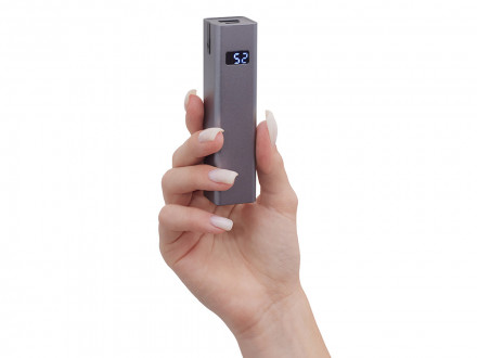 Внешний аккумулятор Rail, 5000 mAh, темно-серый