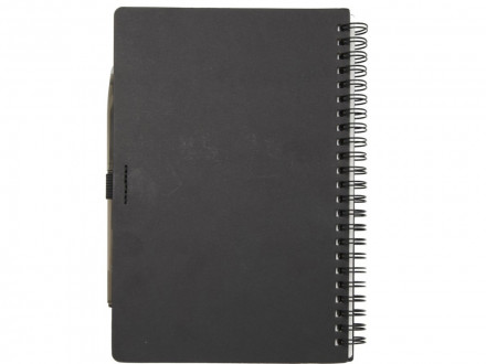 Slate многоразовый набор из блокнота в мягкой обложке и ручки - сплошной черный