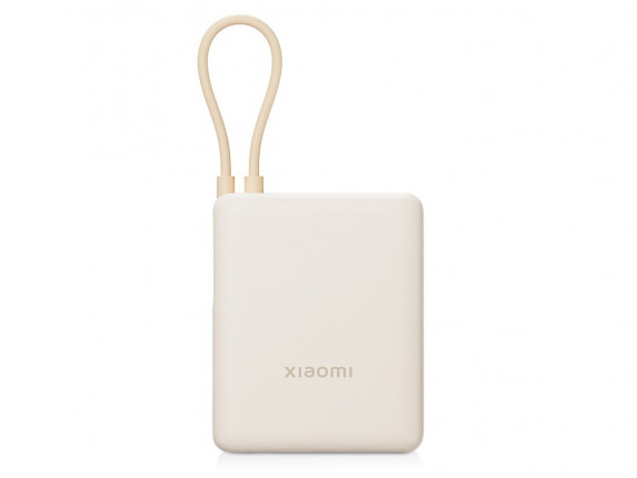 Внешний аккумулятор со встроенным кабелем Xiaomi Power Bank 10000mAh (Integrated Cable) Tan GL
