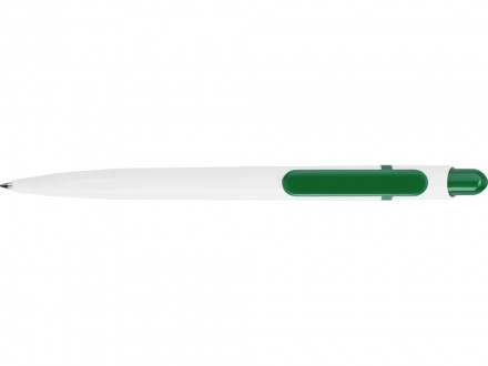 Ручка шариковая Этюд, белый/зеленый