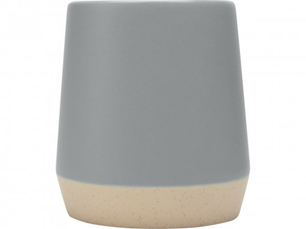 Dolce керамическая кружка объемом 300 мл с матовой отделкой, серый