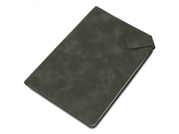 Блокнот А5 в гибкой обложке Chaplin, серый