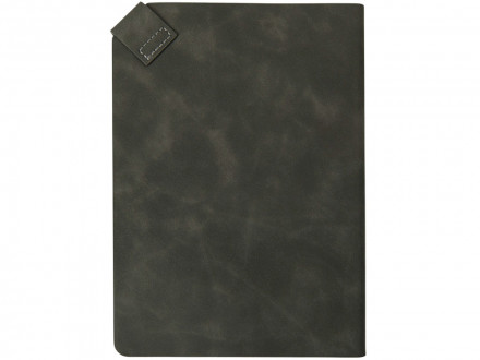 Блокнот А5 в гибкой обложке Chaplin, серый