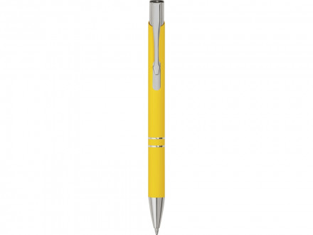 Ручка металлическая шариковая C1 софт-тач, желтый