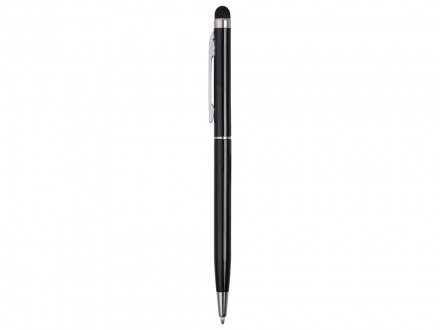 Ручка-стилус металлическая шариковая Jucy черный