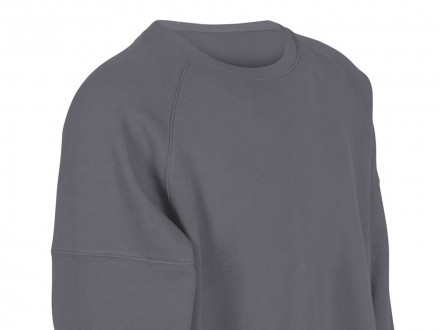 Свитшот оверсайз Paris, унисекс, темно-серый