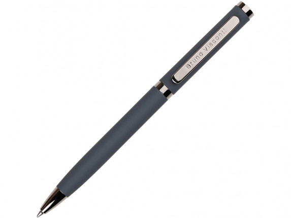 Ручка Firenze шариковая автоматическая софт-тач, серая
