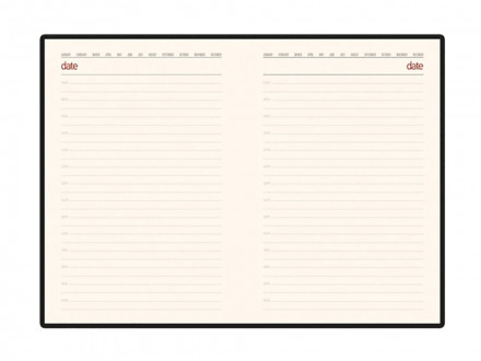 Ежедневник недатированный А5 Senate с магнитным клапаном, темно-зеленый