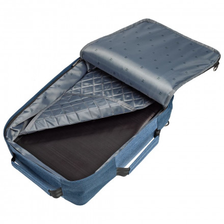 Рюкзак для ноутбука 2 в 1 twoFold, синий с темно-синим