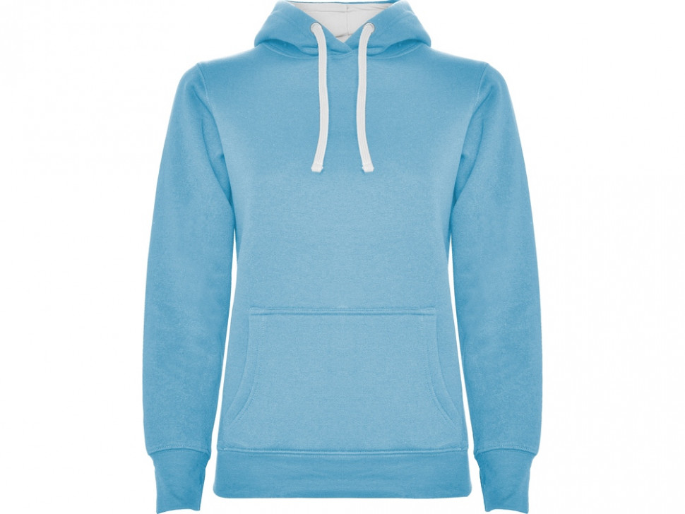 Толстовка с капюшоном Urban женская, небесно-голубой/белый