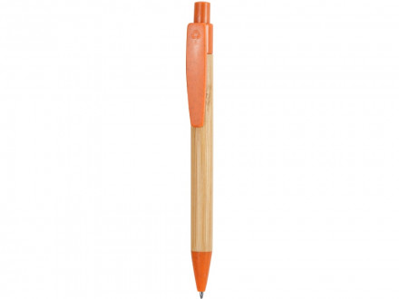 Шариковая ручка STOA с бамбуковым корпусом, оранжевый