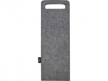 Felta Мешок для вина из переработанного фетра, сертифицированного согласно GRS, емкостью 75 мл - средне-серый