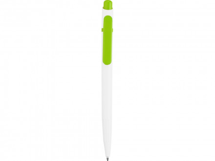Ручка шариковая Этюд, белый/зеленое яблоко
