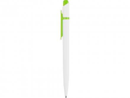 Ручка шариковая Этюд, белый/зеленое яблоко