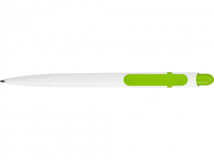 Ручка шариковая Этюд, белый/зеленое яблоко
