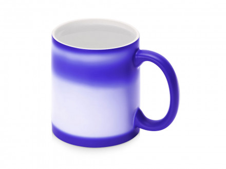 Кружка-хамелеон Magic матовая, синий/белый (P)