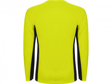 Футболка Shanghai  мужская с длинным рукавом, неоновый желтый/черный