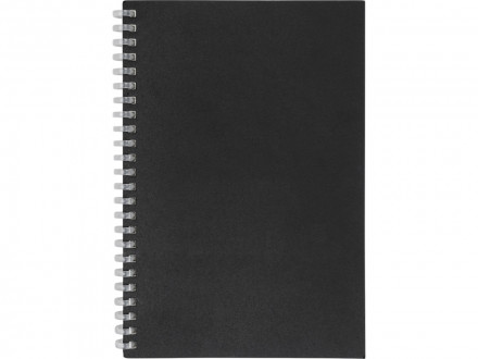 Блокнот на мягкой спирали А5 Sahara, 60 листов 70 гр/м2, черный
