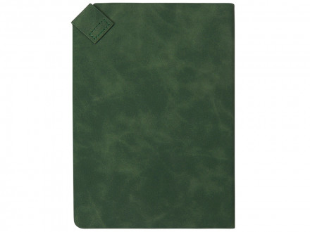 Блокнот А5 в гибкой обложке Chaplin, зеленый