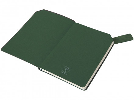 Блокнот А5 в гибкой обложке Chaplin, зеленый