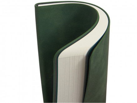 Блокнот А5 в гибкой обложке Chaplin, зеленый