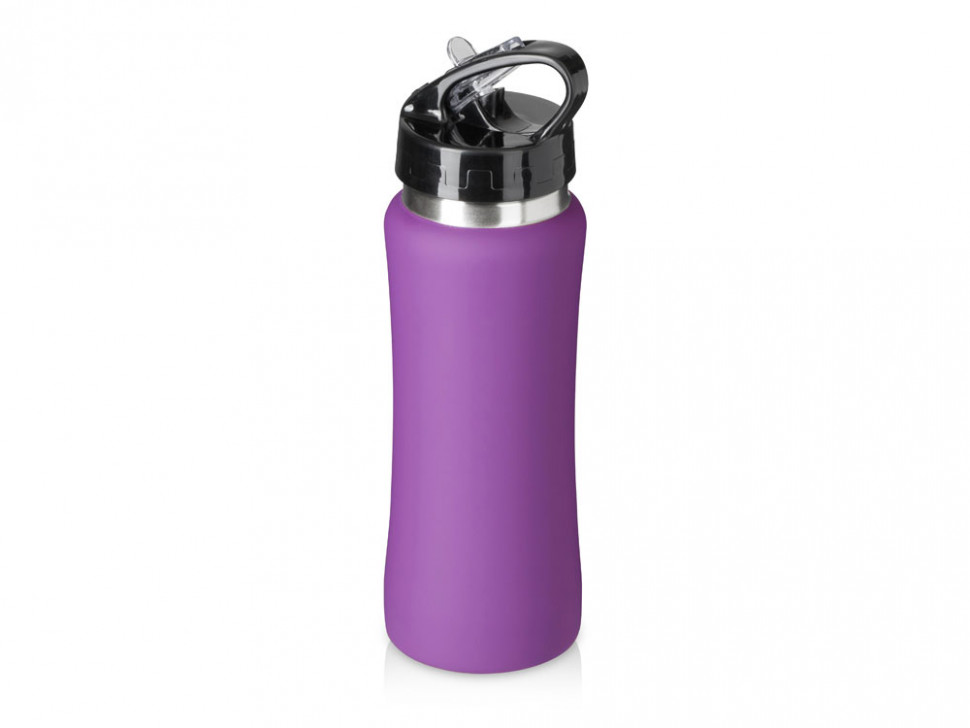 Бутылка для воды Bottle C1, сталь, soft touch, 600 мл, фиолетовый