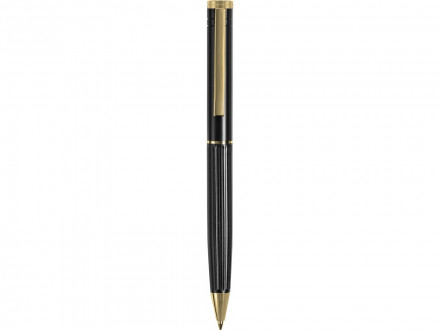 Шариковая металлическая ручка с золотистым слоем Monarch Gold, черная
