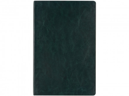 Ежедневник недатированный А5 Megapolis Nebraska Flex, зеленый с золотым обрезом