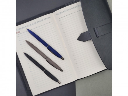 Ручка металлическая шариковая San Remo, софт-тач, 1.0 мм, серый