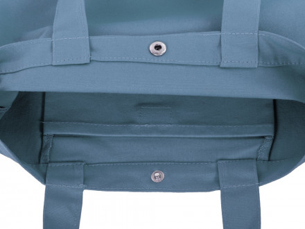 Сумка Helfer из хлопка на кнопке с регулирующейся лямкой, антрацит