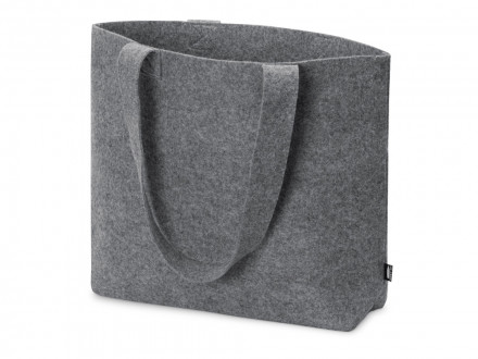 Подарочный набор с зонтом и термобутылкой в шопере, голубой