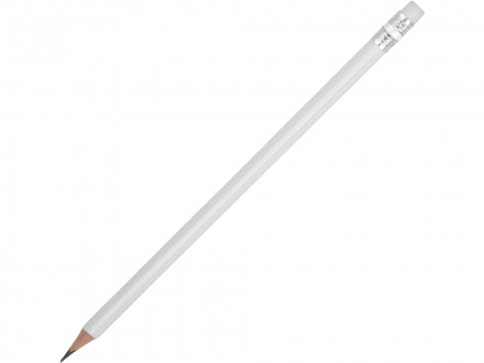Карандаш чернографитовый трехгранный Графит 3D, белый