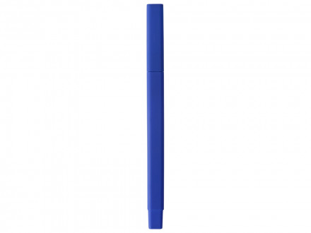 Ручка шариковая пластиковая Quadro Soft, квадратный корпус с покрытием софт-тач, синий