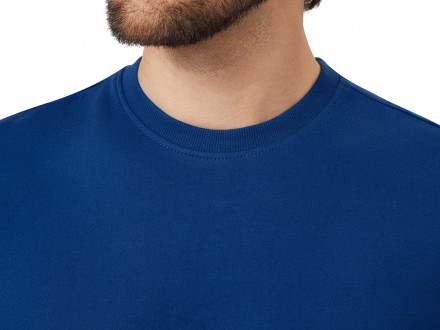 Футболка из френч терри Warsaw унисекс 220гр, кл. синий