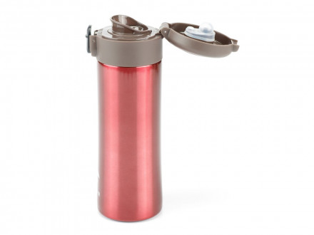 Термокружка Stinger, 0,35 л, сталь/пластик, красный глянцевый, 8,4 x 7 x 21,2 см