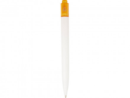 Шариковая ручка Thalaasa из океанического пластика, оранжевый прозрачный/белый