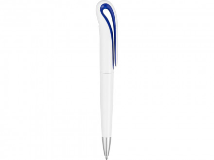 Ручка шариковая Swansea, белый/ярко-синий, синие чернила