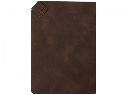 Блокнот А5 в гибкой обложке Chaplin, шоколадный