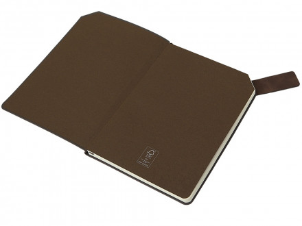 Блокнот А5 в гибкой обложке Chaplin, шоколадный
