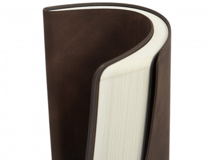 Блокнот А5 в гибкой обложке Chaplin, шоколадный