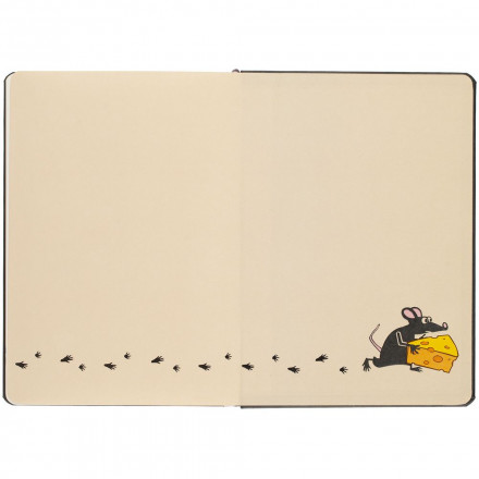 Ежедневник «Мышки-воришки», недатированный, серый