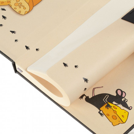 Ежедневник «Мышки-воришки», недатированный, серый