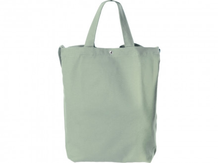 Сумка Helfer из хлопка на кнопке с регулирующейся лямкой, оливковый