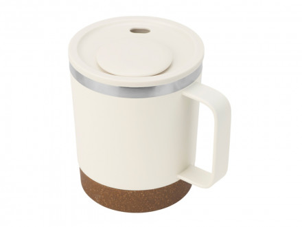 Стальная кружка с двойными стенками Swipe, белый0,00