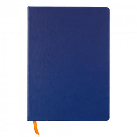 Ежедневник Blues недатированный, синий с оранжевым
