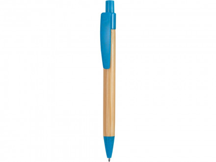 Шариковая ручка STOA с бамбуковым корпусом, голубой