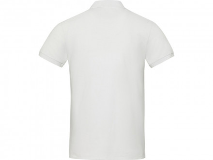 Emerald поло унисекс с коротким рукавом из переработанных материалов Aware™. - Белый