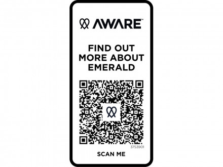 Emerald поло унисекс с коротким рукавом из переработанных материалов Aware™. - Белый