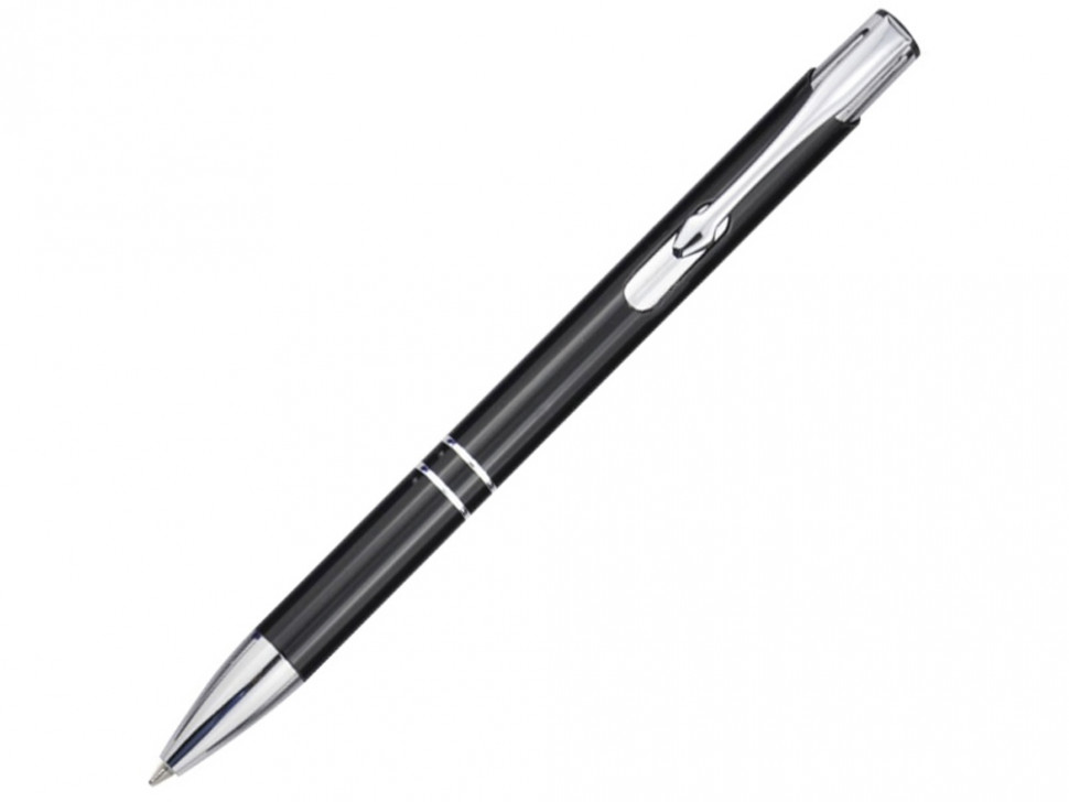 Шариковая ручка Moneta из переработанного алюминия - сплошной черный